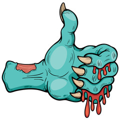 Fototapeta premium Vector illustration of Zombie hand