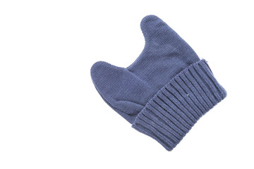 Knitted hat isolated on white