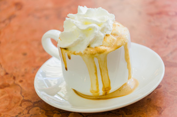 Coffee whipping cream