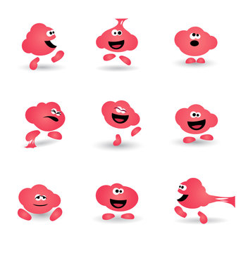 Cute Bubble Gum Cartoon Character