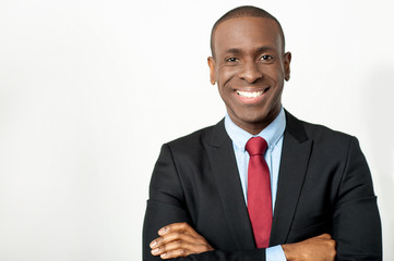 African middle aged business executive