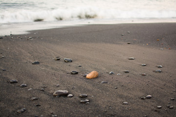 Morgendämmerung am Strand von La Caleta auf Teneriffa
