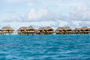 Luxury overwater villas