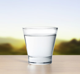 water glass isolated