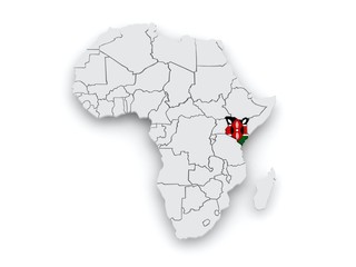 Map of worlds. Kenya.