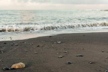 Morgendämmerung am Strand von La Caleta auf Teneriffa