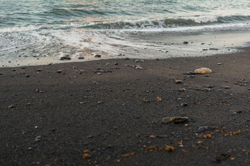 Morgendämmerung am Strand von La Caleta auf Teneriffa