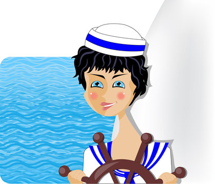 Girl in the sailing