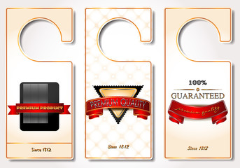 Vip door  tags with premium quality labels