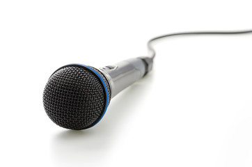 Microphone isolated on white