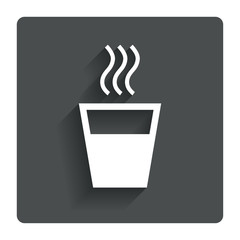 Hot water sign icon. Hot drink symbol.