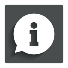 Information sign icon. Info symbol.