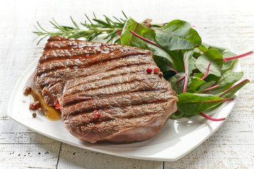 grilled beef steak
