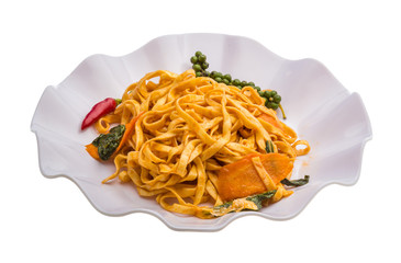 Fried noodles with vegetables
