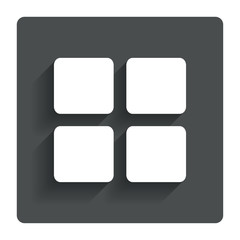 Thumbnails icon. Gallery view option symbol.