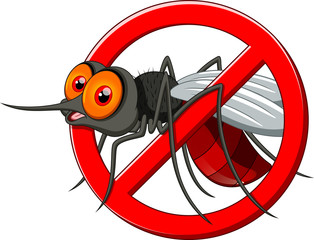 Stop mosquito cartoon - 68406340
