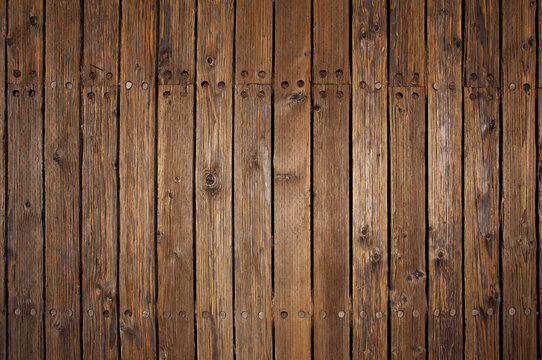 Old wood flooring on a pier in San Francisco