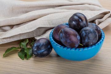 Ripe fresh plum