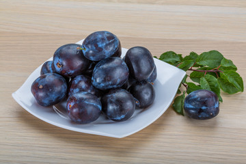 Fresh plums