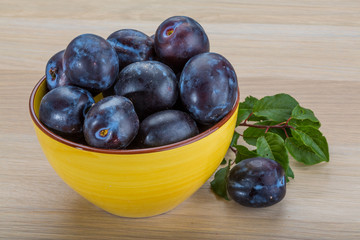 Fresh plums