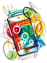 Colorful Smartphone Sketch