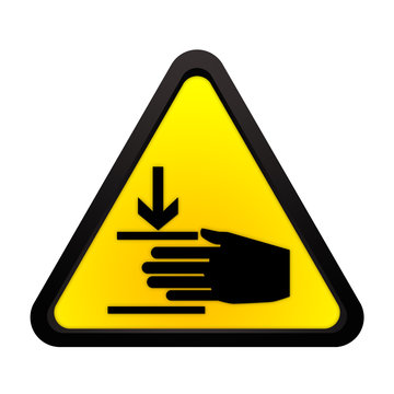 Warnhinweis Handverletzung