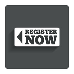 Obraz premium Register now sign icon. Join button symbol.