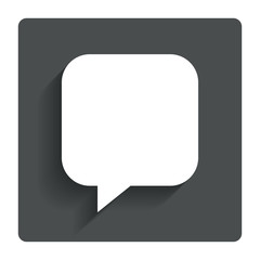Chat sign icon. Speech bubble symbol.