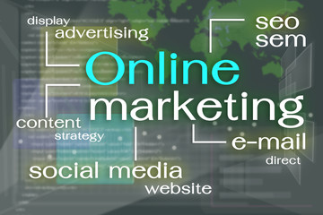 Obraz premium Online Marketing