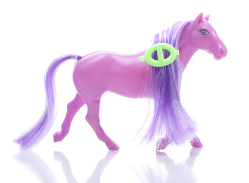 Little pony isolated on white background