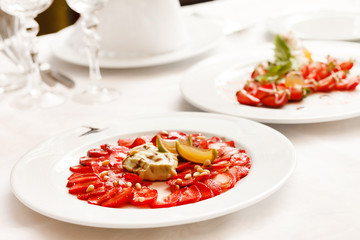 strawberry carpaccio