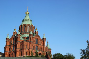 Die berühmte Uspenski-Kathedrale in Helsinki