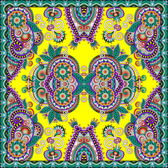 Traditional ornamental floral paisley bandanna