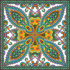 Traditional ornamental floral paisley bandanna