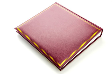 Old vintage book isolated on white background