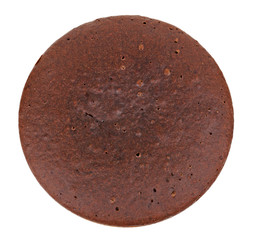 chocolate cake isolated on white background
