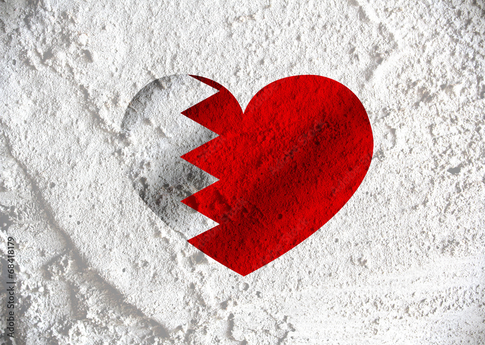Poster Bahrain flag themes idea design on wall texture background