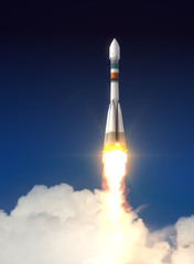 Carrier Rocket "Soyuz-Fregat" Takes Off