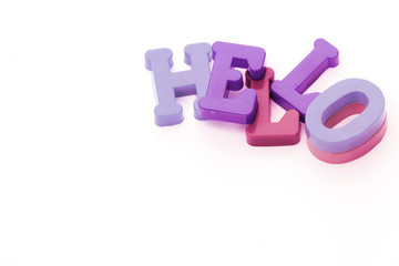 Close-up of letters