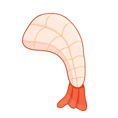 shrimp isolated illustration