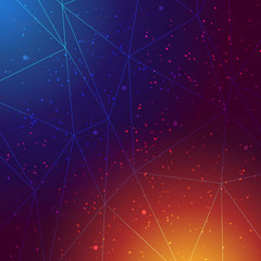 Vector abstract triangles background