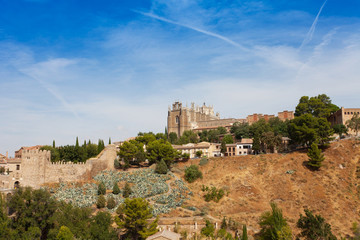 Fototapeta premium Panoramic view to Toledo, Spain