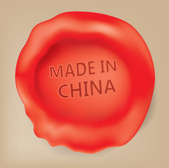 Made in China Seal (vector Art)