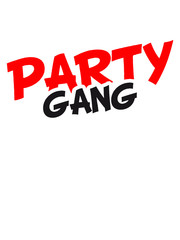 Fototapeta premium Party Gang Comic Style