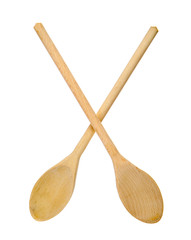 Wooden spoons crossed