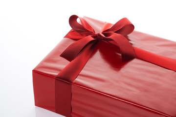 赤色のギフトボックス