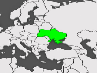 Map of worlds. Ukraine.