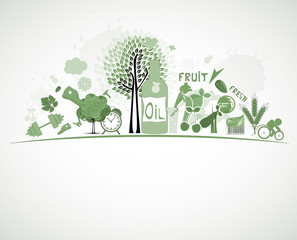 Obraz premium Green healthy lifestyle