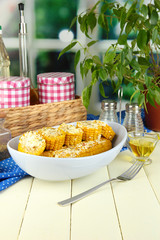 Flavored boiled corn