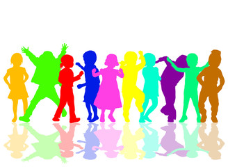 Children silhouettes